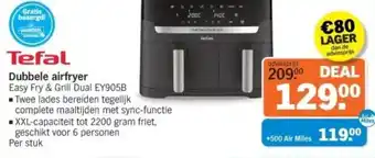 Tefal Dubbele airfryer