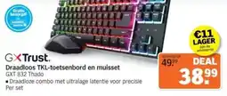 Albert Heijn GXTrust Draadloos TKL-toetsenbord en muisset aanbieding