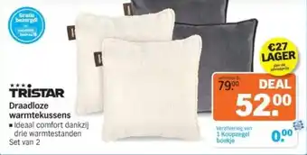 Albert Heijn Tristar Draadloze warmtekussens aanbieding