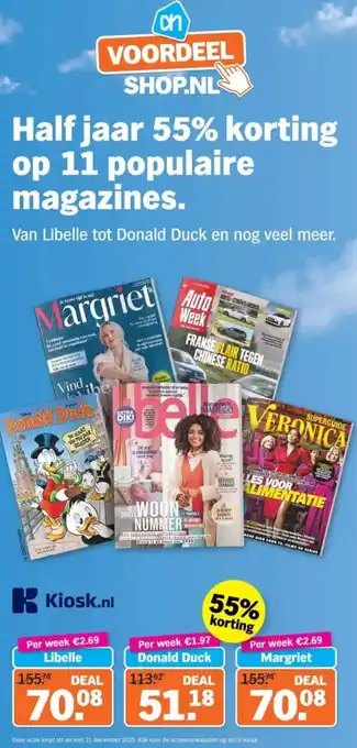 Albert Heijn 11 populaire magazines. aanbieding