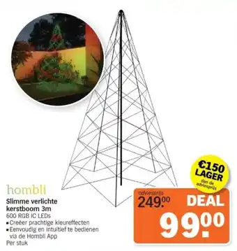Albert Heijn Hombli Slimme verlichte kerstboom 3m aanbieding