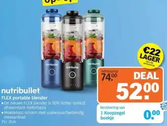 Albert Heijn Nutribullet FLEX portable blender aanbieding