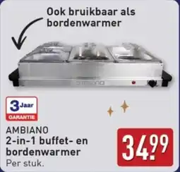 ALDI Ambiano 2-in-1 buffet en bordenwarmer aanbieding