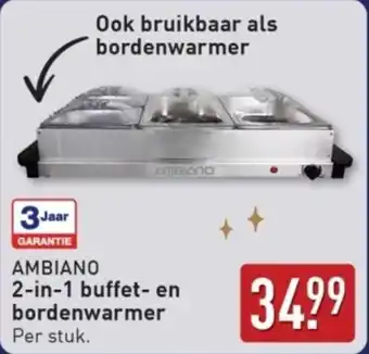 ALDI Ambiano 2-in-1 buffet en bordenwarmer aanbieding