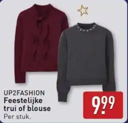 ALDI Up2fashion feestelijke trui of blouse aanbieding