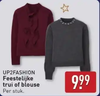 ALDI Up2fashion feestelijke trui of blouse aanbieding