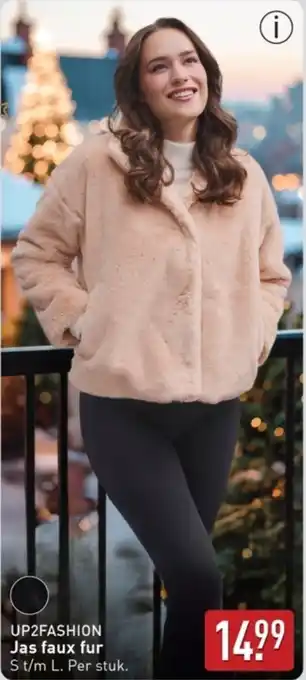 ALDI Up2fashion jas faux fur aanbieding