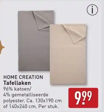 ALDI Home Creation Tafellaken aanbieding