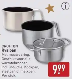 ALDI Crofton RVS Pan aanbieding