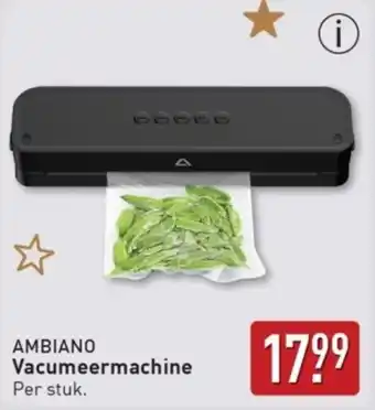 ALDI Ambiano Vacumeermachine aanbieding