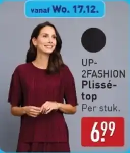 ALDI Up2fashion Plissé top aanbieding