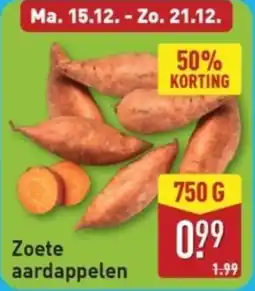 ALDI Zoete aardappelen aanbieding