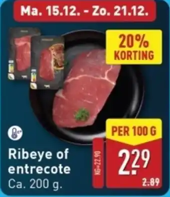 ALDI Ribeye of Entrecote aanbieding