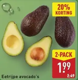 ALDI Eetrijpe Avocado's aanbieding