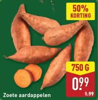 ALDI Zoete Aardappelen aanbieding