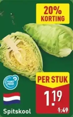 ALDI Spitskool aanbieding