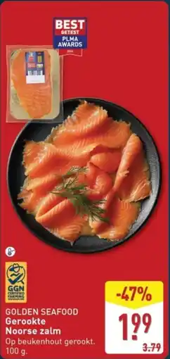 ALDI Golden Seafood Gerookte Noorse Zalm aanbieding