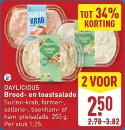 ALDI Daylicious Brood en Toastsalade aanbieding