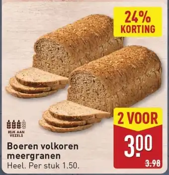 ALDI Boeren volkoren meergranen aanbieding