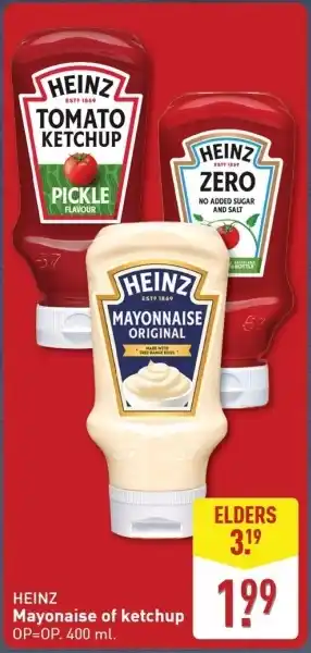 ALDI Heinz Mayonaise of Ketchup aanbieding