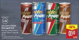 ALDI Golden Power Energydrink aanbieding