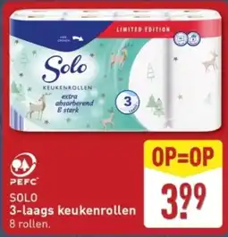 ALDI Solo 3 laags Keukenrollen aanbieding