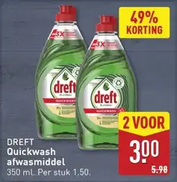 ALDI Dreft Quickwash afwasmiddel aanbieding