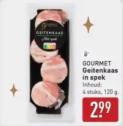 ALDI Gourmet Geitenkaas in Spek aanbieding
