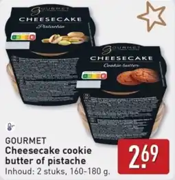 ALDI Gourmet Cheesecake cookie butter of pistache aanbieding