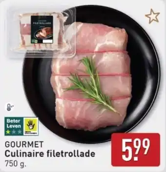 ALDI Gourmet Culinaire filetrollade aanbieding
