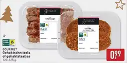 ALDI Gourmet Gehaktschnitzels of gehaktstaafjes aanbieding