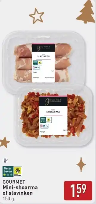 ALDI Gourmet Mini-Shoarma of Slavinken aanbieding