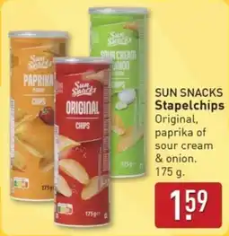 ALDI Sun Snacks Stapelchips aanbieding