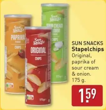 ALDI Sun Snacks Stapelchips aanbieding