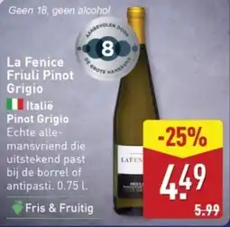 ALDI La Fenice Friuli Pinot Grigio aanbieding