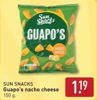 ALDI Sun Snacks Guapo's nacho cheese aanbieding