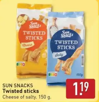 ALDI Sun Snacks Twisted sticks aanbieding
