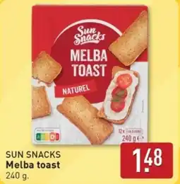 ALDI Sun Snacks Melba toast aanbieding