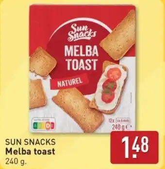 ALDI Sun Snacks Melba toast aanbieding
