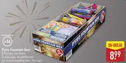 ALDI Pyro fountain box aanbieding