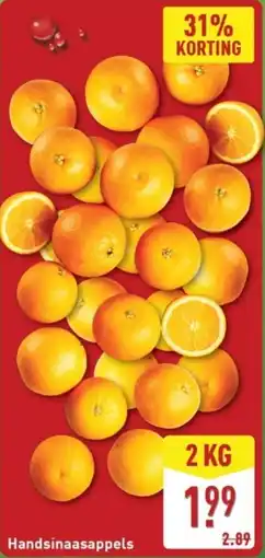 ALDI Handsinaasappels aanbieding