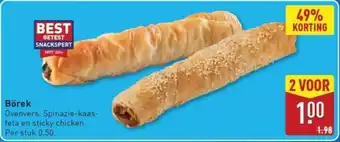 ALDI Börek aanbieding