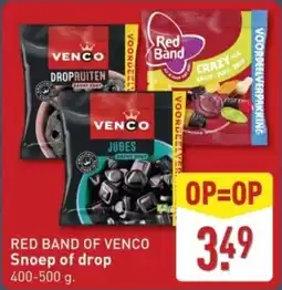 ALDI Red Band of Venco Snoep of Drop aanbieding