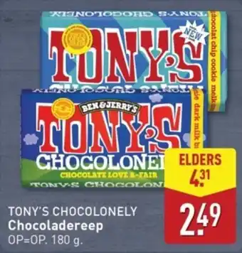 ALDI Tony's Chocolonely Chocoladereep aanbieding