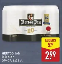 ALDI Hertog Jan 0.0 Bier aanbieding