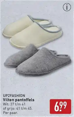 ALDI Up2fashion Vilten Pantoffels aanbieding