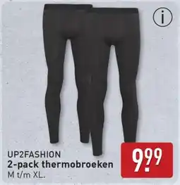 ALDI Up2fashion 2-pack thermobroeken aanbieding