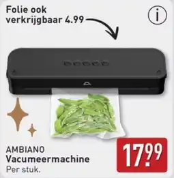 ALDI Ambiano Vacumeermachine aanbieding