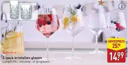 ALDI Spiegelau 4-pack kristallen glazen aanbieding