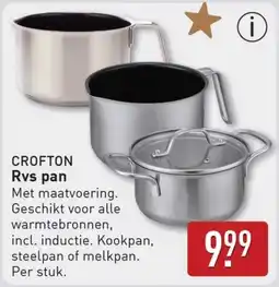 ALDI Crofton Rvs pan aanbieding